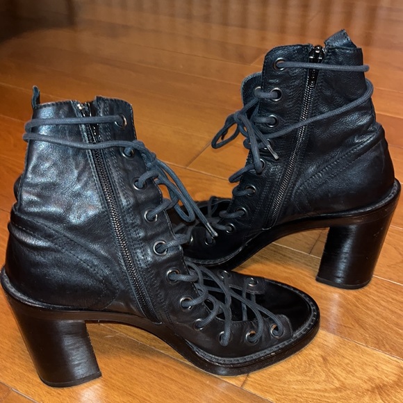 ANN DEMEULEMEESTER laced up heeled sandals - Picture 4 of 9